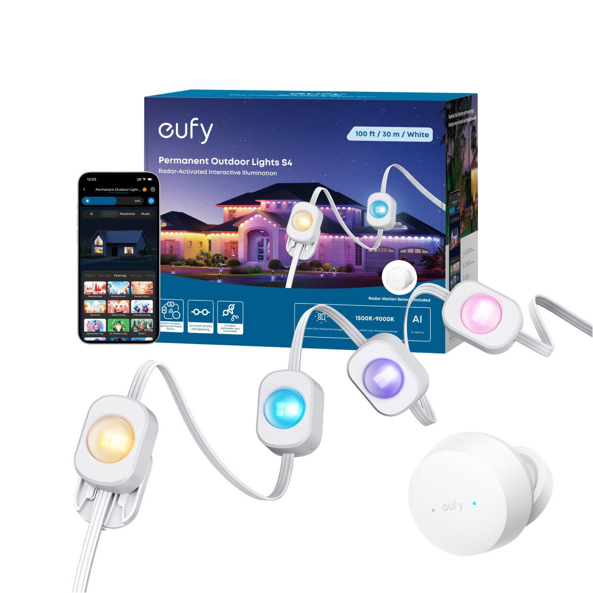 Eufy Luci da Esterno Permanenti S4