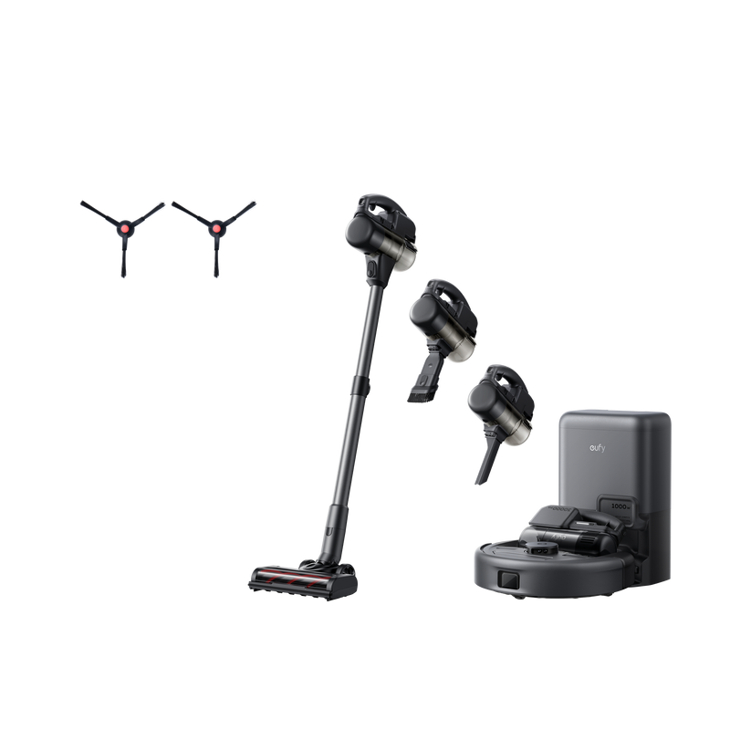 Robot Aspirapolvere 3-in-1 E20 eufy + eufy Spazzola laterale x2