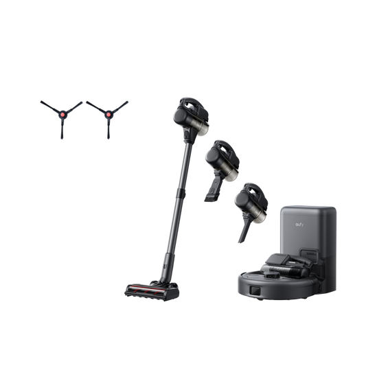 Robot Aspirapolvere 3-in-1 E20 eufy + eufy Spazzola laterale x2