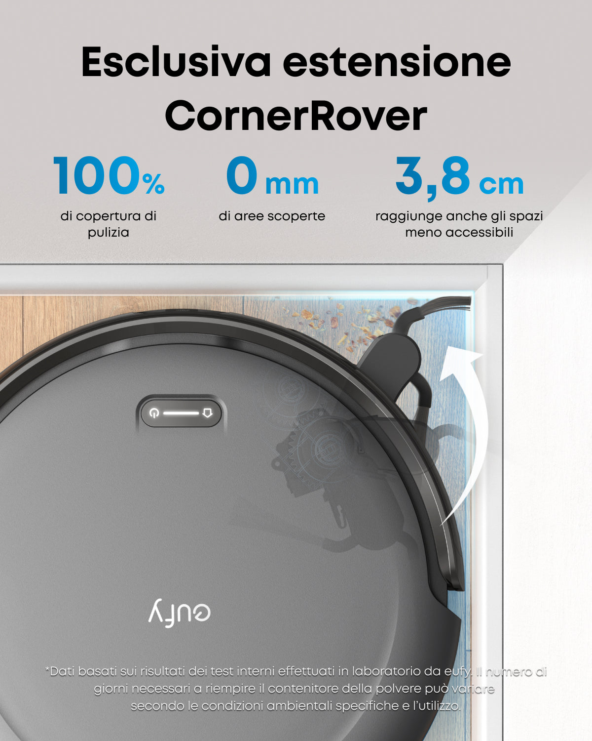 eufy C10 robot aspirapolvere con stazione di aspirazione automatica