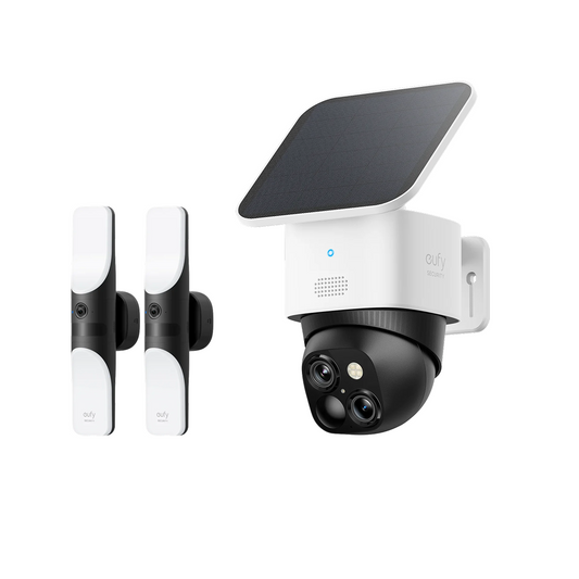 Lampada da parete cablata Cam S100*2 + eufy SoloCam S340