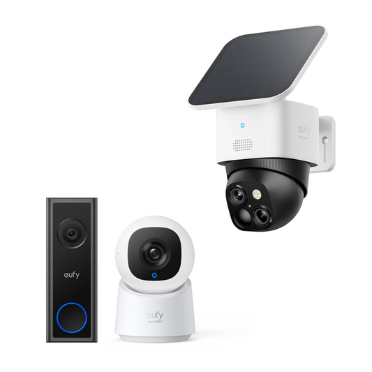 SoloCam S340+eufy Security Videocitofono C30+eufy Security Indoor Cam C210
