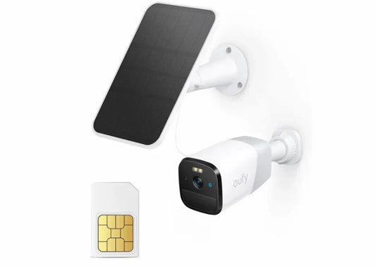 Telecamera di sicurezza eufy con connettività cellulare
