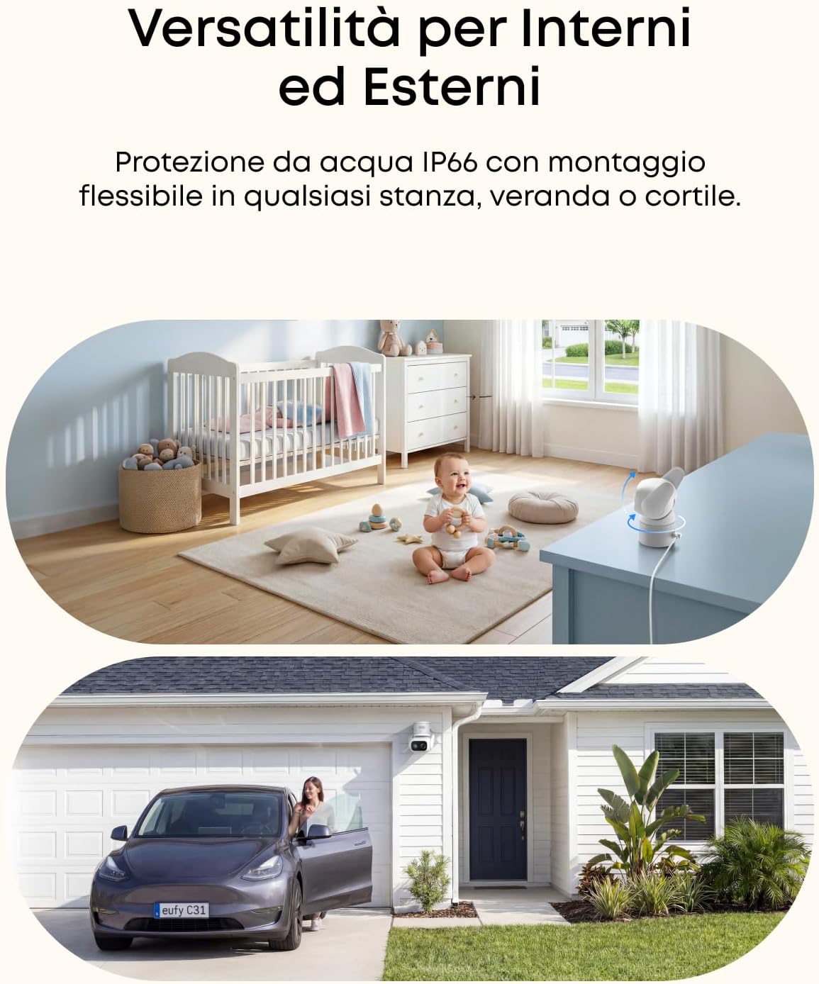 eufy Telecamera di sorveglianza C31 cablata