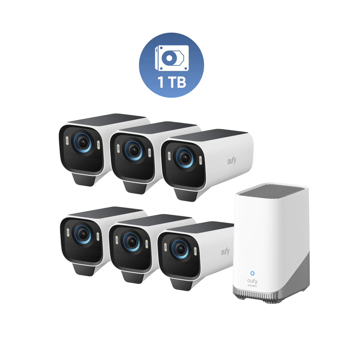 Kit da 6 telecamere eufyCam S3 Pro+1TB Hard Drive