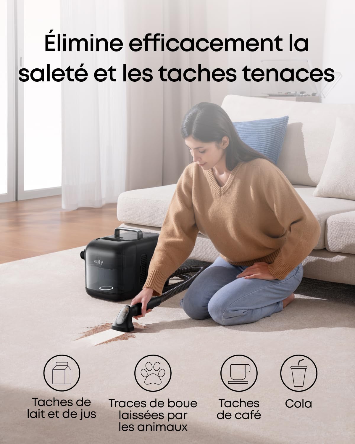 eufy Soluzione detergente per pavimenti duri RoboVac, rapporto di diluizione 1:200, 473 ml, detergente ecologico a base vegetale, compatibile con E25/E28