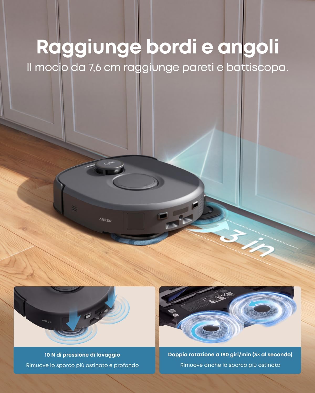 Anker eufy Robot Aspirapolvere Omni C30 Edge