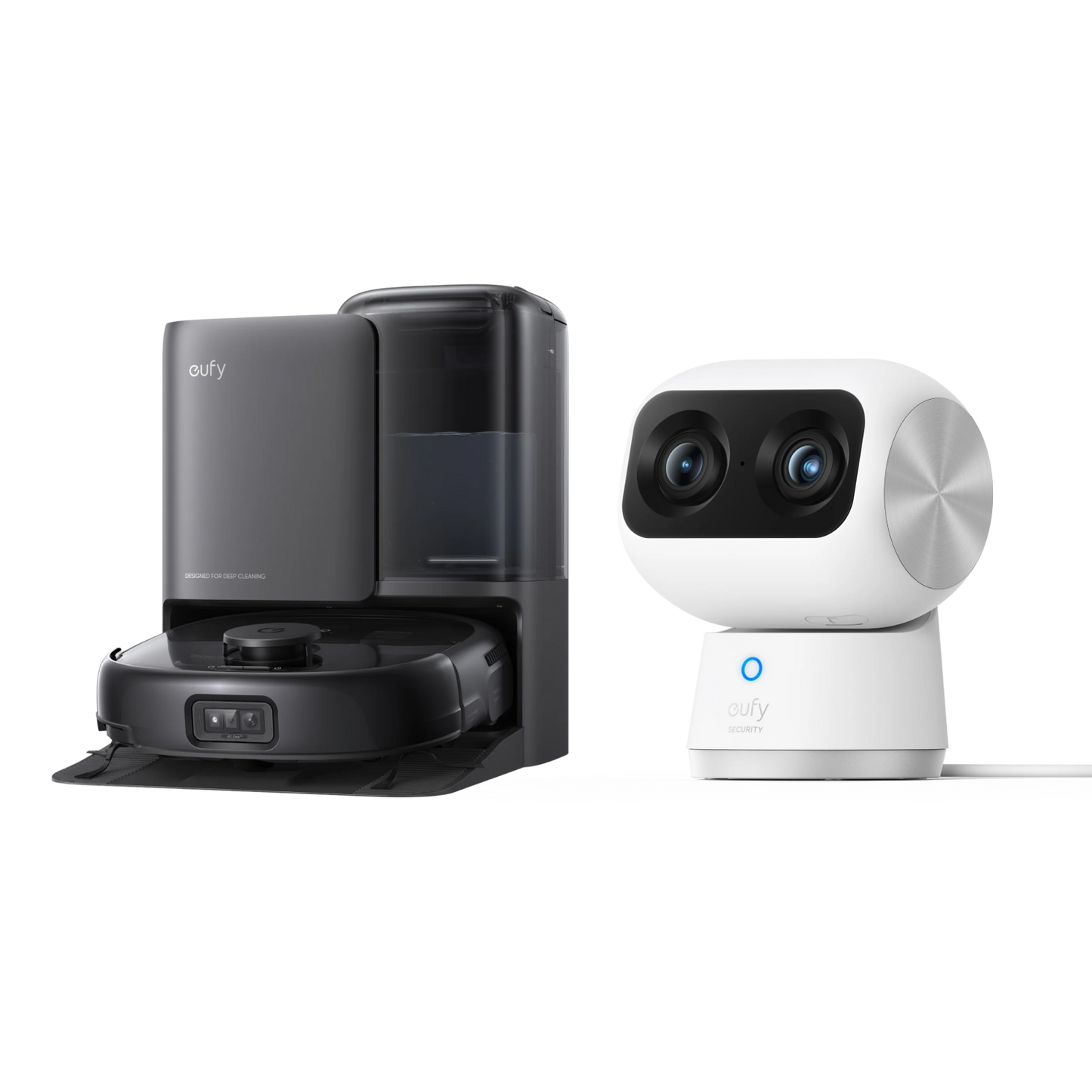 eufy Robot Vacuum Omni E25+Telecamera per interni S350