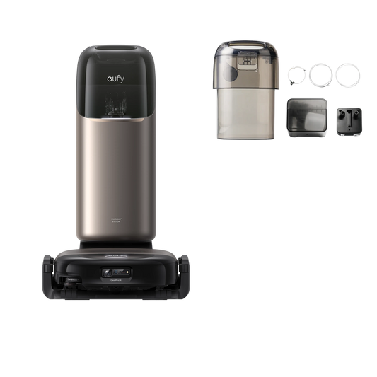 eufy HydroJet S2 robot aspirapolvere e lavipavimenti+Sistema di Riempimento e Scarico Automatico S2