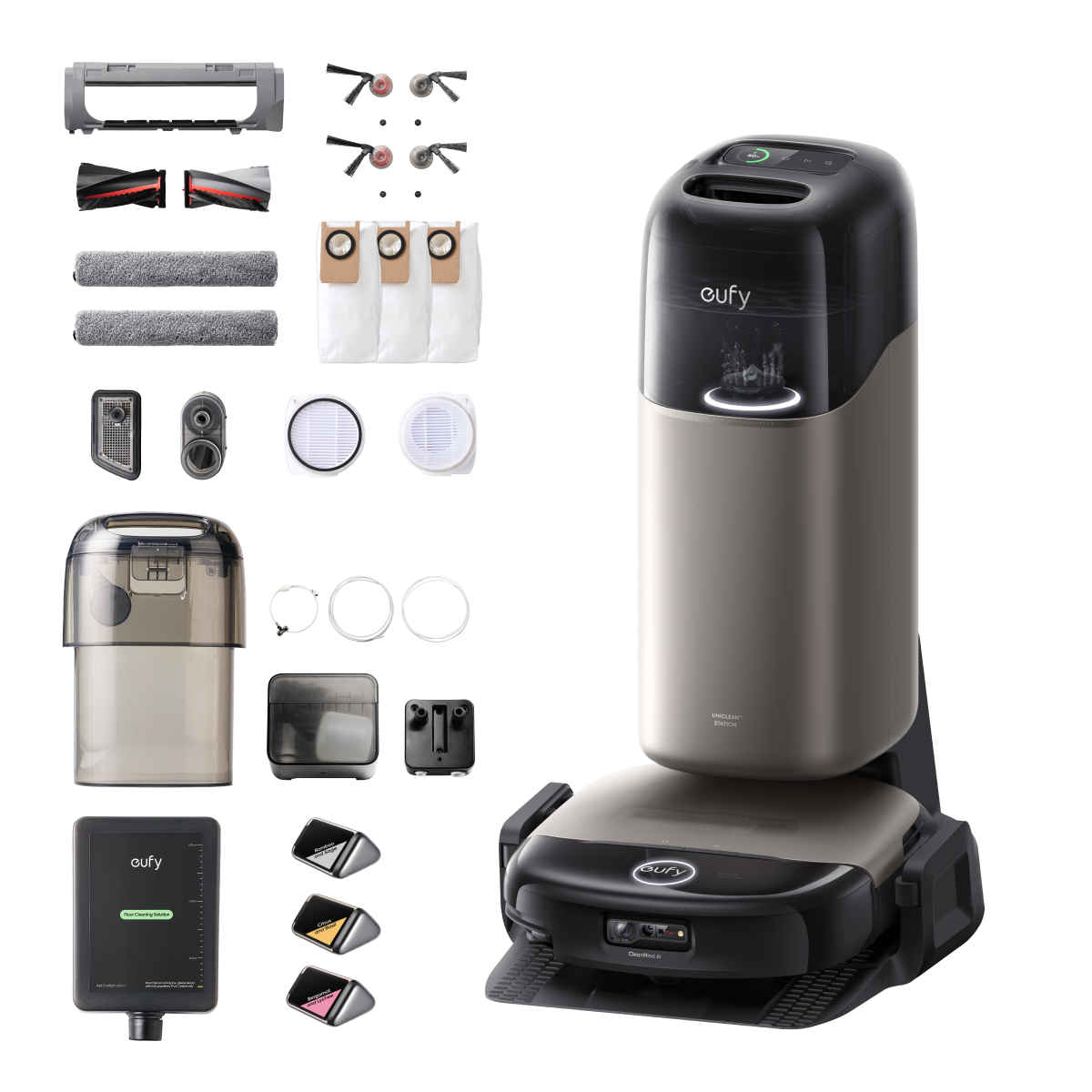 eufy Robot aspirapolvere e lavapavimenti HydroJet S2 Set Deluxe