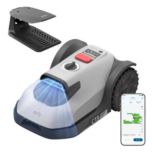 eufy Robot Tagliaerba C15 Standard con Garage