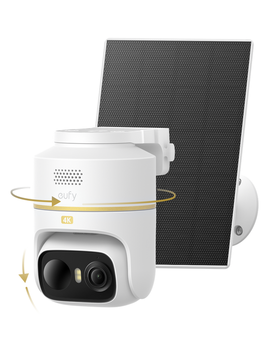 Anker eufy C37 SoloCam, Telecamera Wi-Fi Esterno con Pannello Solare 4K