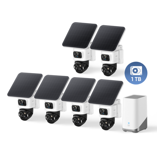 eufyCam S4 Kit 6 Telecamere(HomeBase S380)+1TB Hard Drive