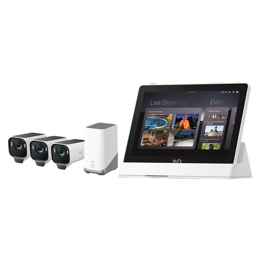 eufy Smart Display + eufyCam S3 Pro 3-Kamera-Set